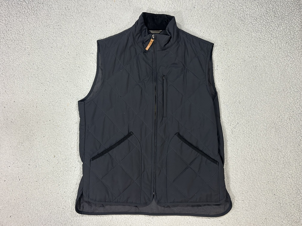 J.Crew Sussex Vest Mens Medium Black Quilted Primaloft Puffer Outdoor Insulated